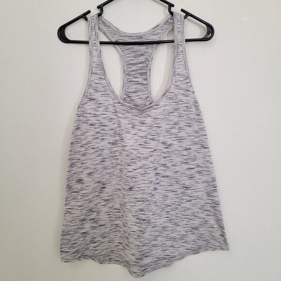 Lululemon Our Sport Tiger Space Dye White Gray Racerback Gorp Gym Workout W1AWFS - Picture 3 of 9